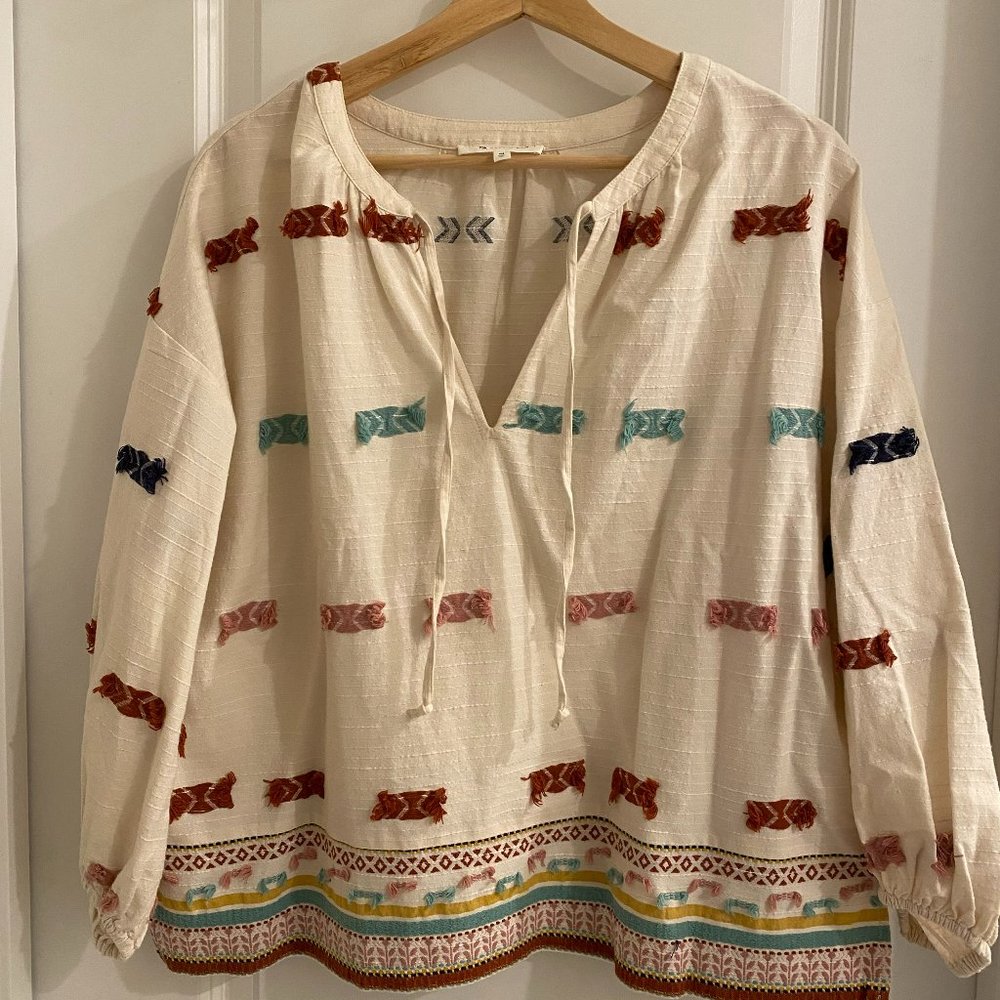 Lou & Grey for Loft Peasant Top in Size M